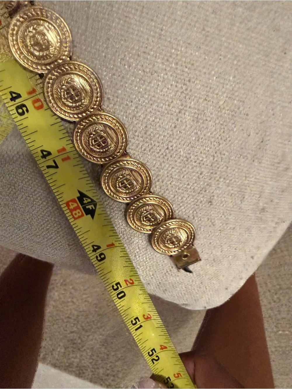 Double Strand Gold Coin-Link Waist Belt